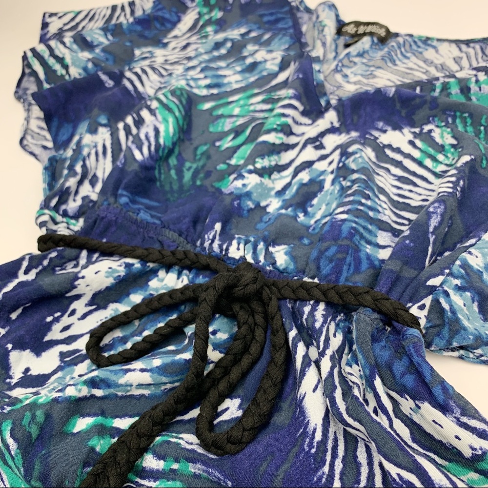 As U Wish Tie-Dye Flutter Sleeve Mini Dress Tunic - Picture 9 of 10
